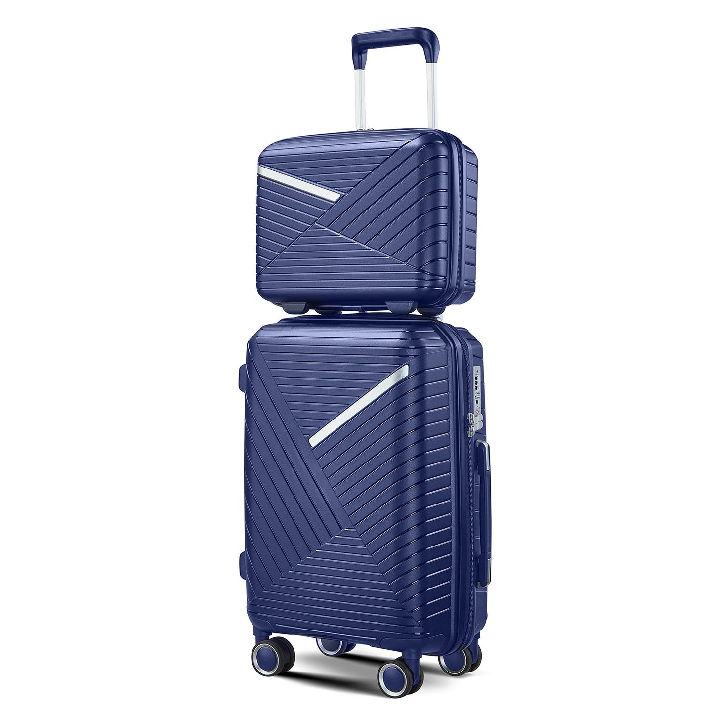 Luggage Sets 4 Piece(14/20/24/28), Expandable Lightweight Suitcase with 4 Double 360 Degrees Mute Spinner Wheels PP Mate image 10