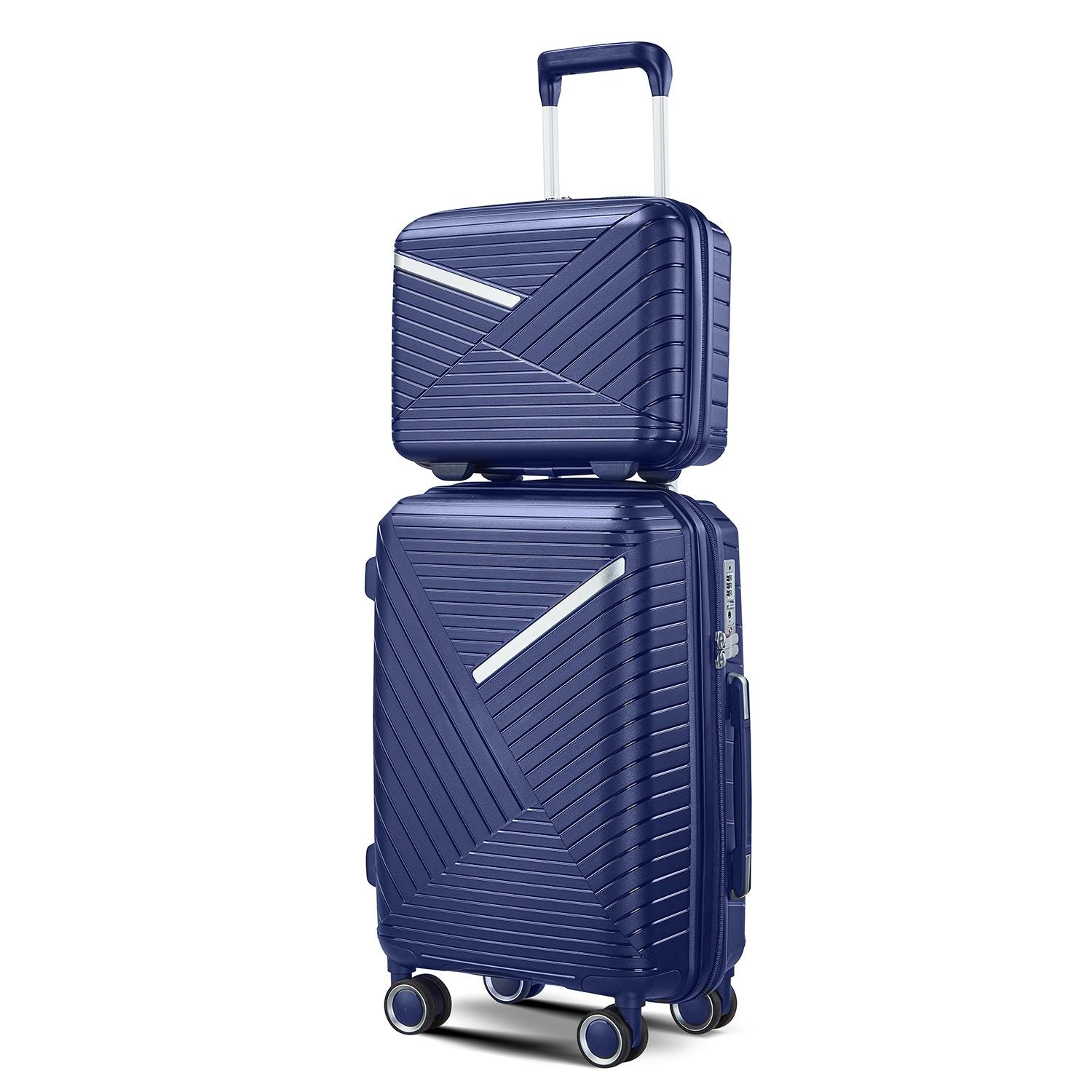 Luggage Sets 4 Piece(14/20/24/28), Expandable Lightweight Suitcase with 4 Double 360 Degrees Mute Spinner Wheels PP Mate image 10