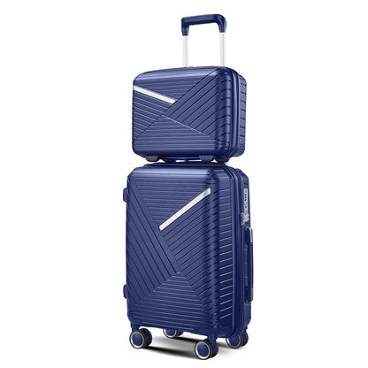 Luggage Sets 4 Piece(14/20/24/28), Expandable Lightweight Suitcase with 4 Double 360 Degrees Mute Spinner Wheels PP Mate image 10