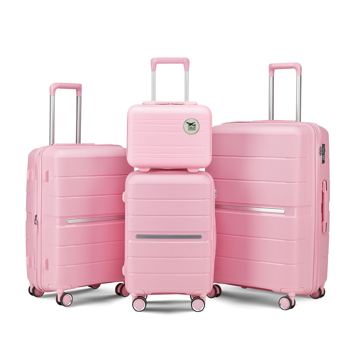 Luggage Sets 4 Piece(14/20/24/28) PP Lightweight & Durable Expandable suitcase image 1