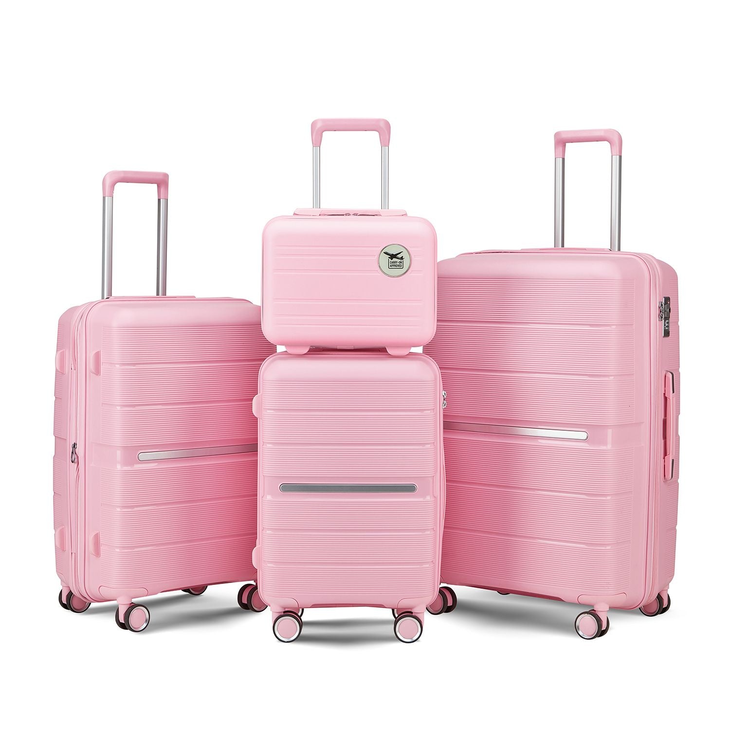 Luggage Sets 4 Piece(14/20/24/28) PP Lightweight & Durable Expandable suitcase image 1