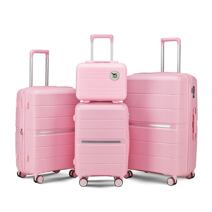Luggage Sets 4 Piece(14/20/24/28) PP Lightweight & Durable Expandable suitcase image 1