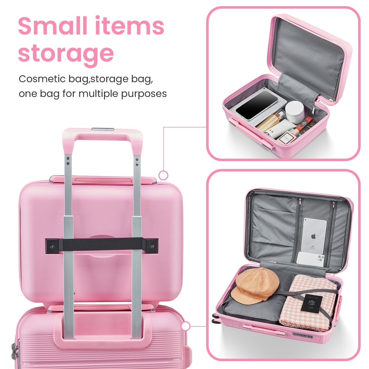 Luggage Sets 4 Piece(14/20/24/28) PP Lightweight & Durable Expandable suitcase image 2
