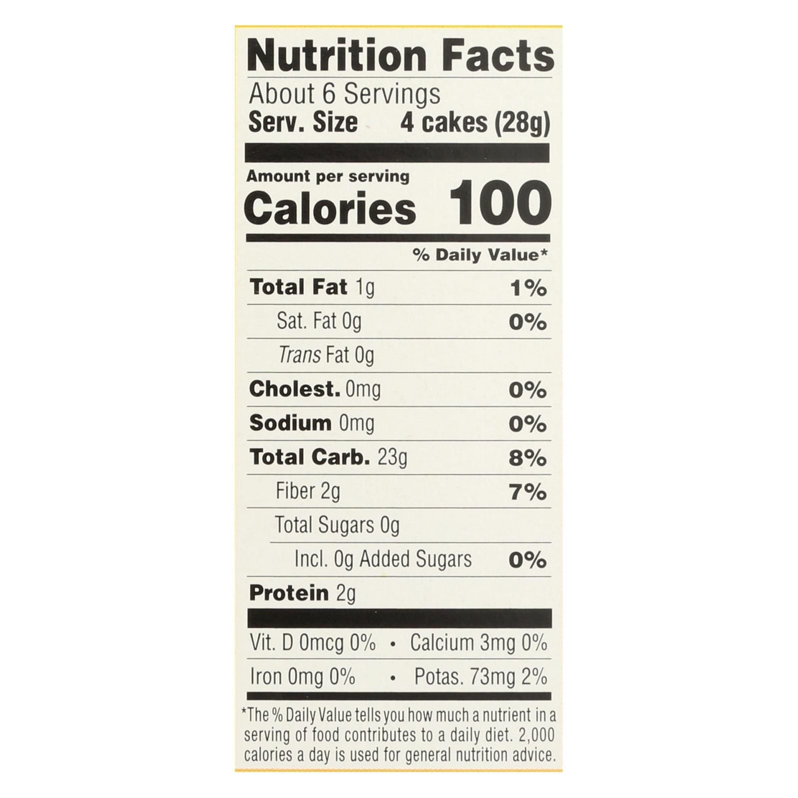 Lundberg Family Farms - Rice Ck Brn Sugar Free Thn Stk - Case Of 6-6 Oz image 2