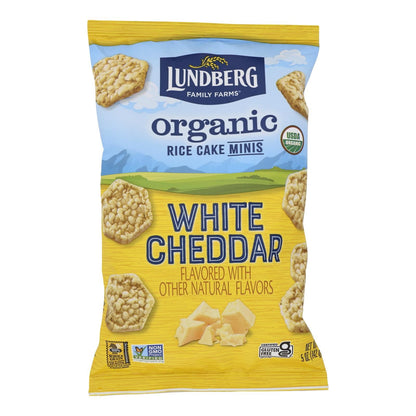 Lundberg Family Farms - Rice Ck Mini Wht Ched - Case Of 6-5 Oz image 1