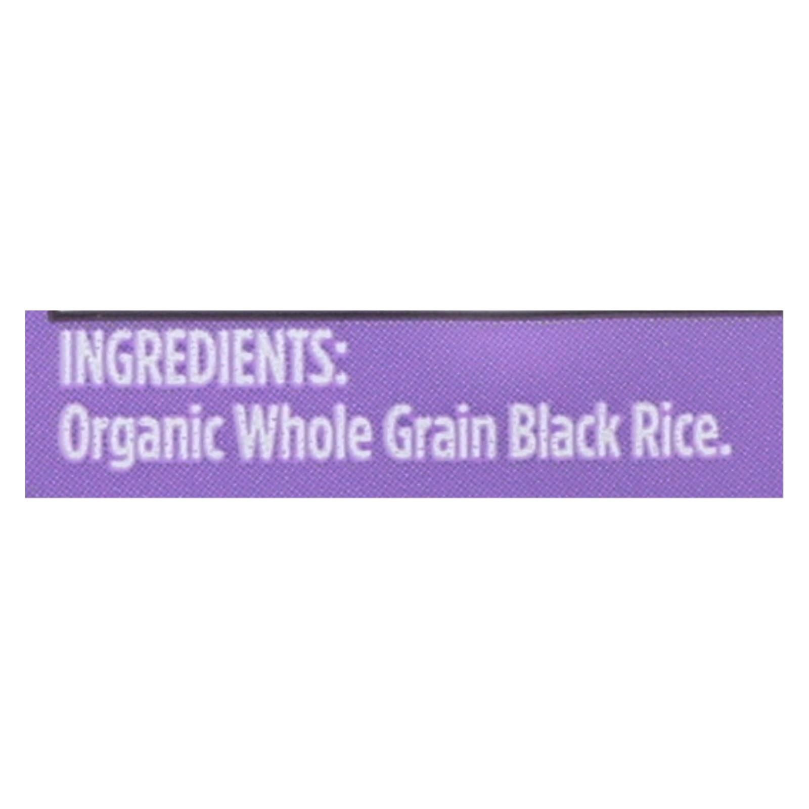 Lundberg Family Farms Organic Rice - Black Pearl - Case Of 6 - 1 Lb. image 3