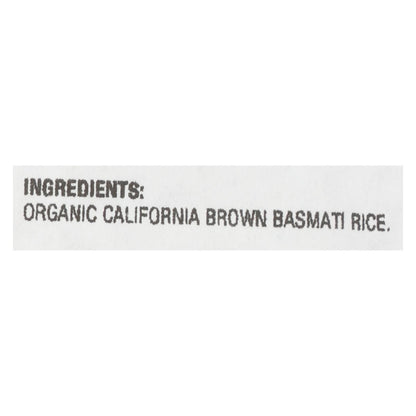 Lundberg Family Farms Organic Rice - Brown Basmati - Case Of 25 Lbs image 3