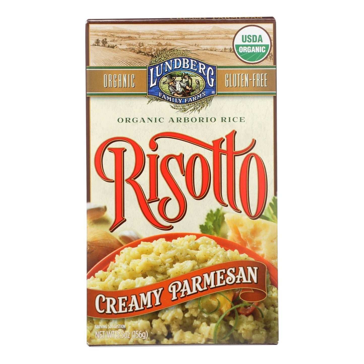 Lundberg Family Farms Organic Risotto - Creamy Parmesan - Case Of 6 - 5.5 Oz image 1