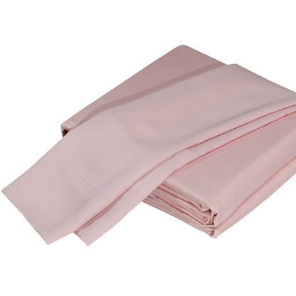 Luxurious Viscose from 100% Bamboo 2-Piece Pillowcase Set , Oeko-TEX Certified, King - Pale Rose image 3