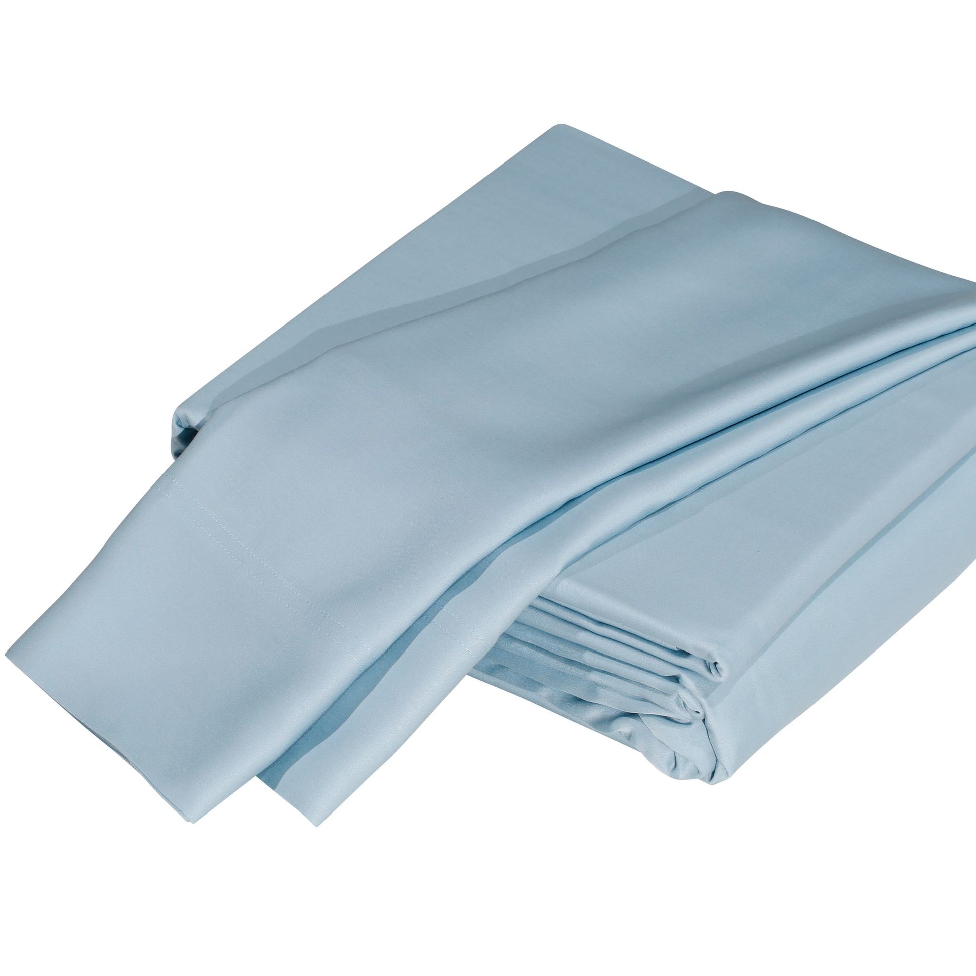 Luxurious Viscose from 100% Bamboo 2-Piece Pillowcase Set , Oeko-TEX Certified, King - Sky image 3