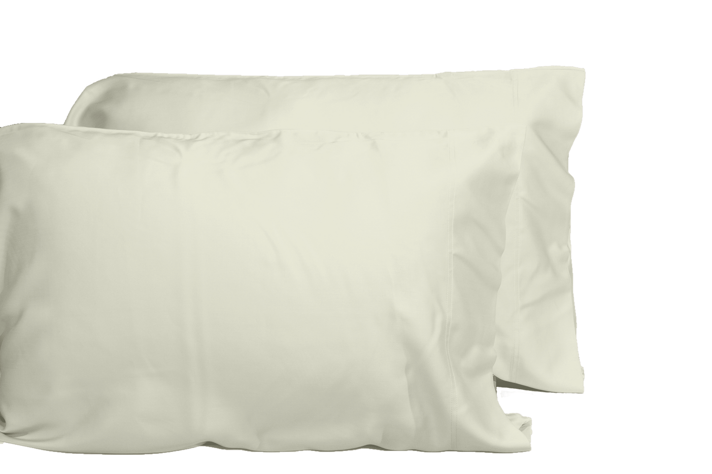Luxurious Viscose from 100% Bamboo 2-Piece Pillowcase Set , Oeko-TEX Certified, Queen - Creme image 1
