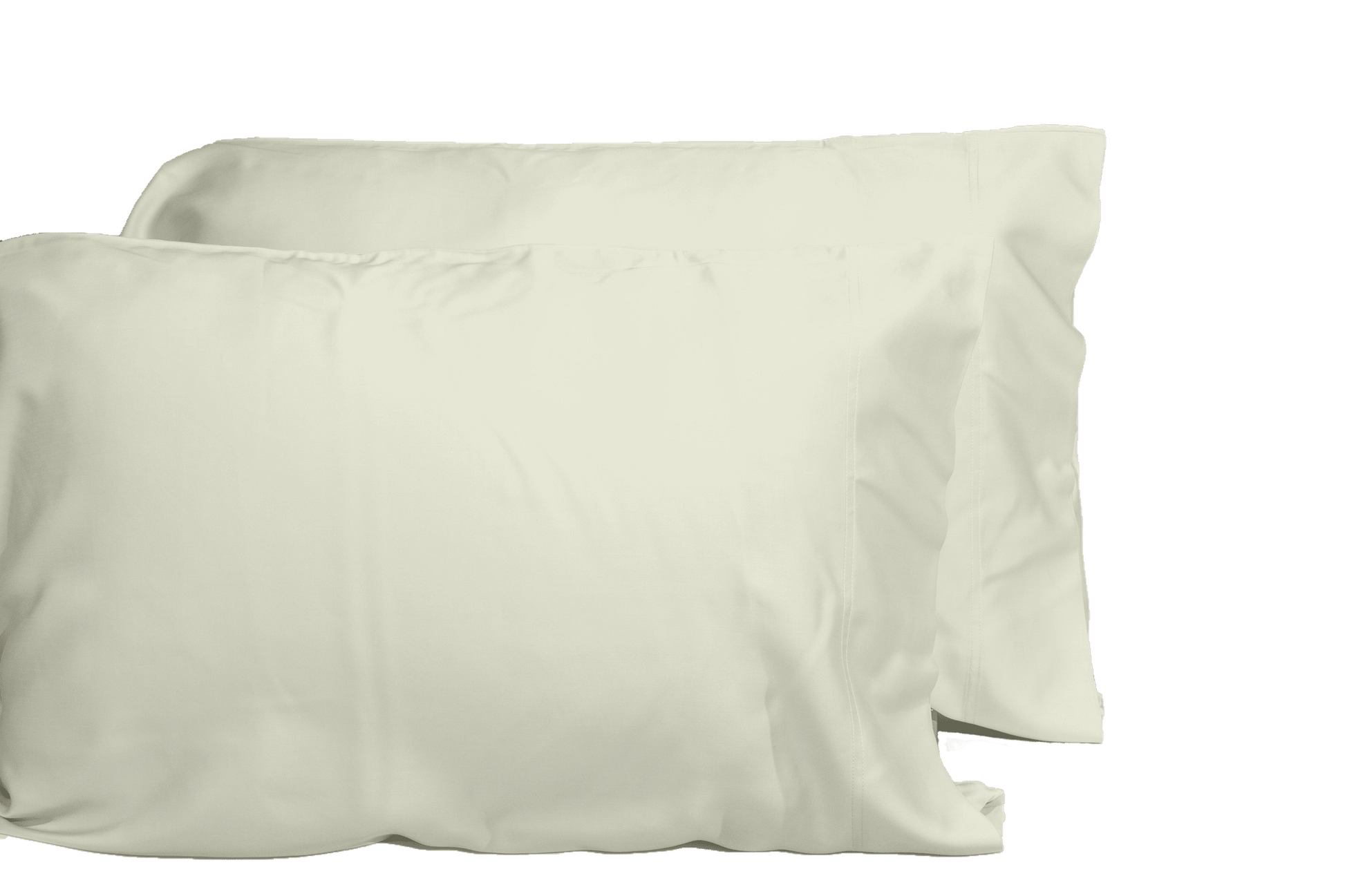 Luxurious Viscose from 100% Bamboo 2-Piece Pillowcase Set , Oeko-TEX Certified, Queen - Creme image 1