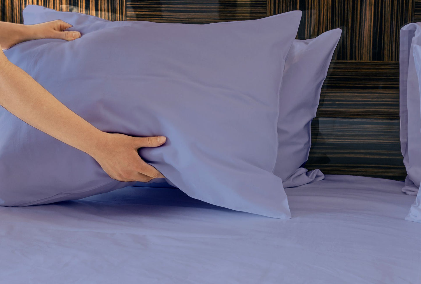 Luxuriously Soft 100% Viscose Derived from Bamboo 4-Piece sheet Set , Oeko-TEX Certified, California King - Amethyst image 5