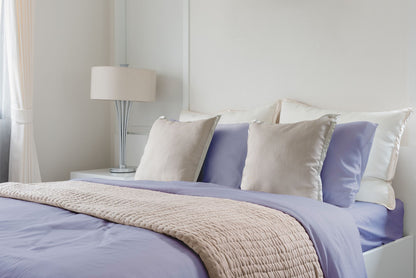 Luxuriously Soft 100% Viscose Derived from Bamboo 4-Piece sheet Set , Oeko-TEX Certified, California King - Amethyst image 2