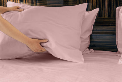 Luxuriously Soft 100% Viscose Derived from Bamboo 4-Piece sheet Set , Oeko-TEX Certified, California King - PALE Rose image 4
