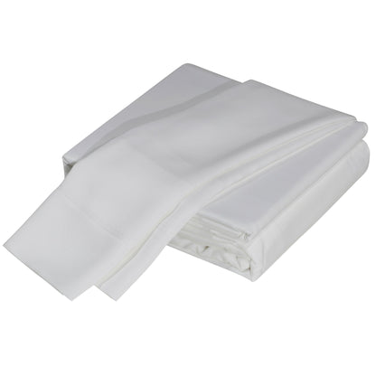 Luxuriously Soft 100% Viscose Derived from Bamboo 4-Piece sheet Set , Oeko-TEX Certified, California King - White image 1