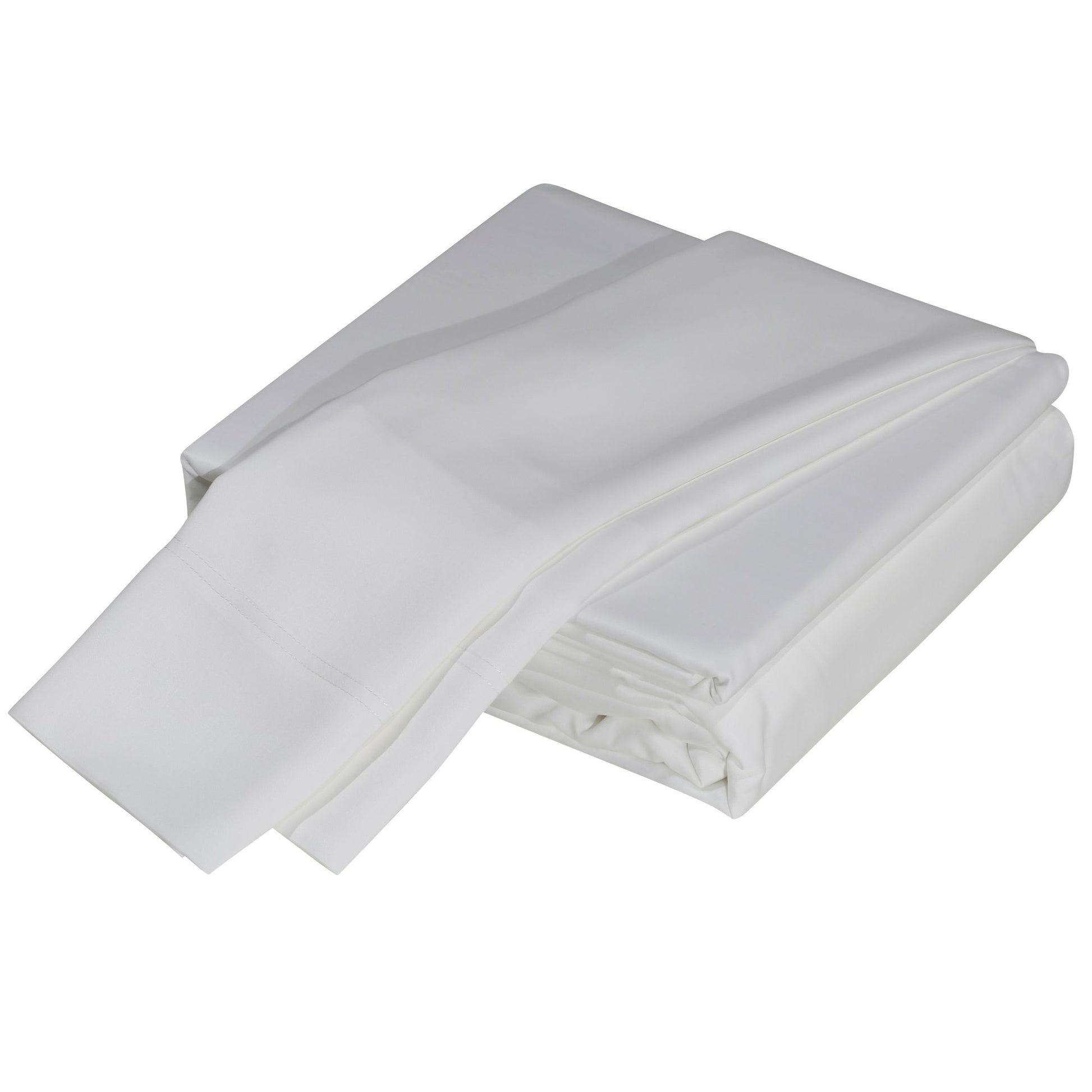 Luxuriously Soft 100% Viscose Derived from Bamboo 4-Piece sheet Set , Oeko-TEX Certified, Full - White image 1