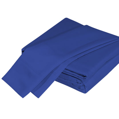 Luxuriously Soft 100% Viscose Derived from Bamboo 4-Piece Sheet Set , Oeko-TEX Certified, King - Indigo image 1