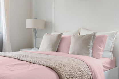 Luxuriously Soft 100% Viscose Derived from Bamboo 4-Piece Sheet Set, Oeko-TEX Certified, King - Pale Rose image 4