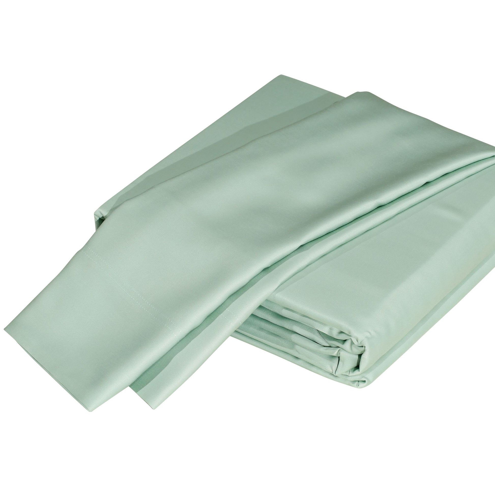 Luxuriously Soft 100% Viscose Derived from Bamboo 4-Piece Sheet Set, Oeko-TEX Certified, King - Seaglass image 1