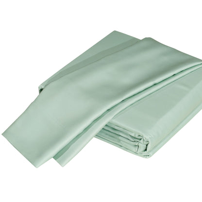 Luxuriously Soft 100% Viscose Derived from Bamboo 4-Piece Sheet Set, Oeko-TEX Certified, King - Seaglass image 1