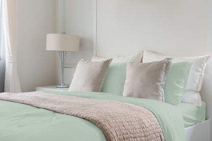 Luxuriously Soft 100% Viscose Derived from Bamboo 4-Piece Sheet Set, Oeko-TEX Certified, King - Seaglass image 4