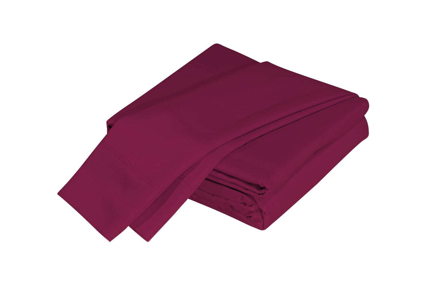 Luxuriously Soft 100% Viscose Derived from Bamboo 5-Piece Sheet Set , Oeko-TEX Certified, Split King - Merlot image 1