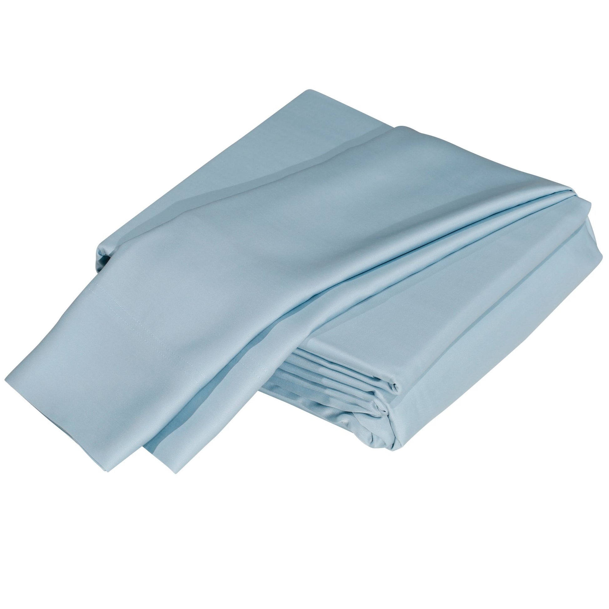 Luxuriously Soft 100% Viscose Derived from Bamboo 5-Piece Sheet Set , Oeko-TEX Certified, Split King - Sky image 1