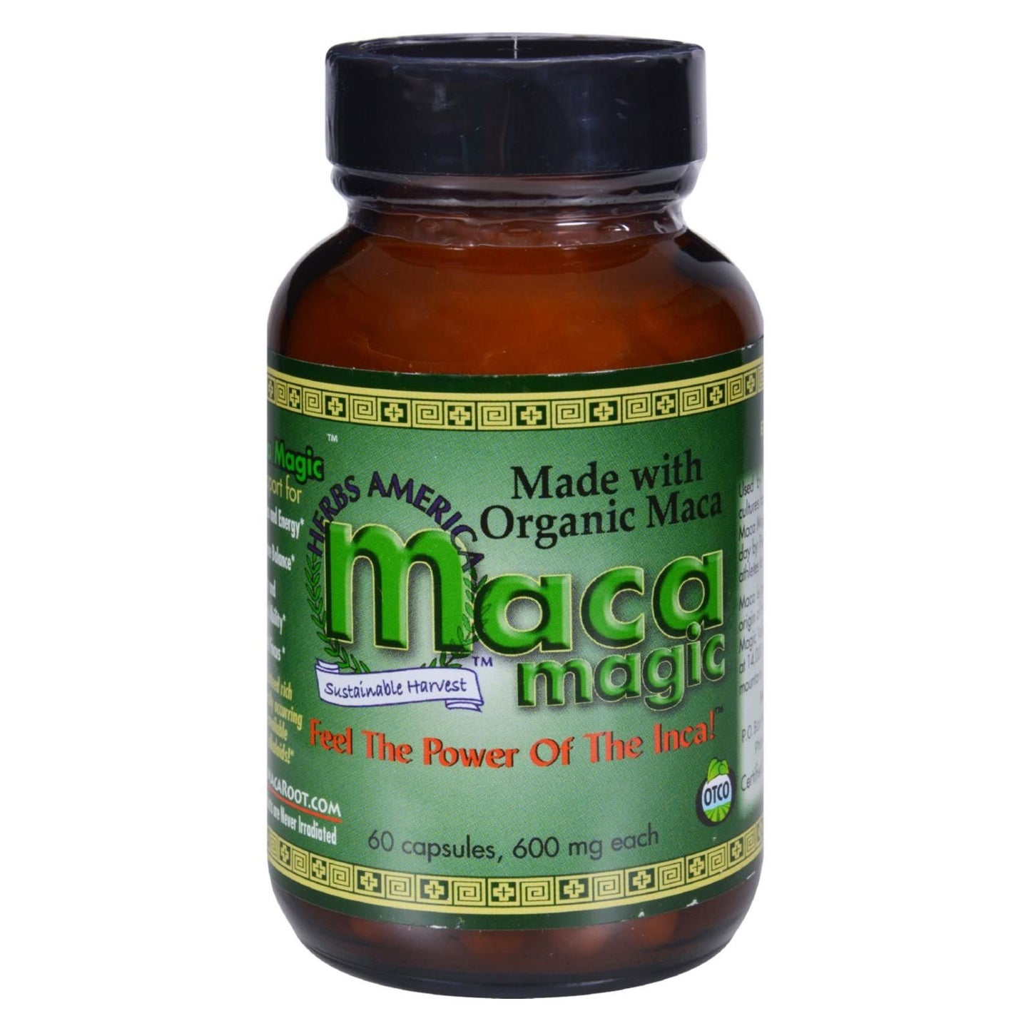 Maca Magic - Organic - 600 Mg - 60 Capsules image 1