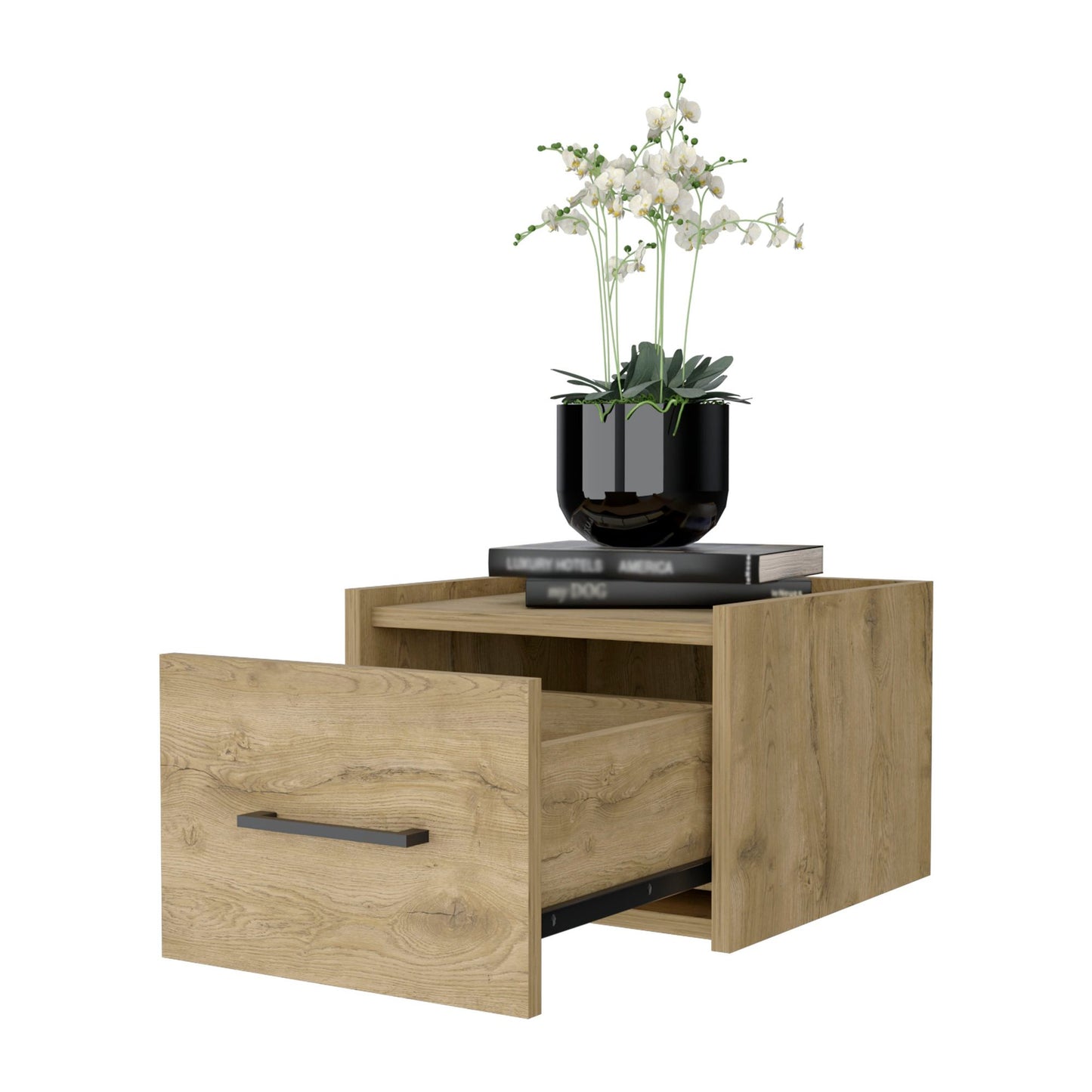 Macadamia Wall-Mounted Floating Nightstand image 5