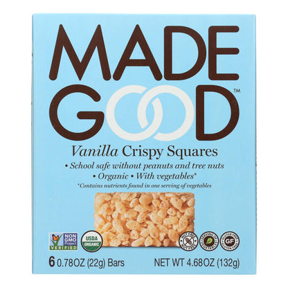 Made Good Crispy Squares - Vanilla - Case Of 6 - 4.68 Oz. image 1