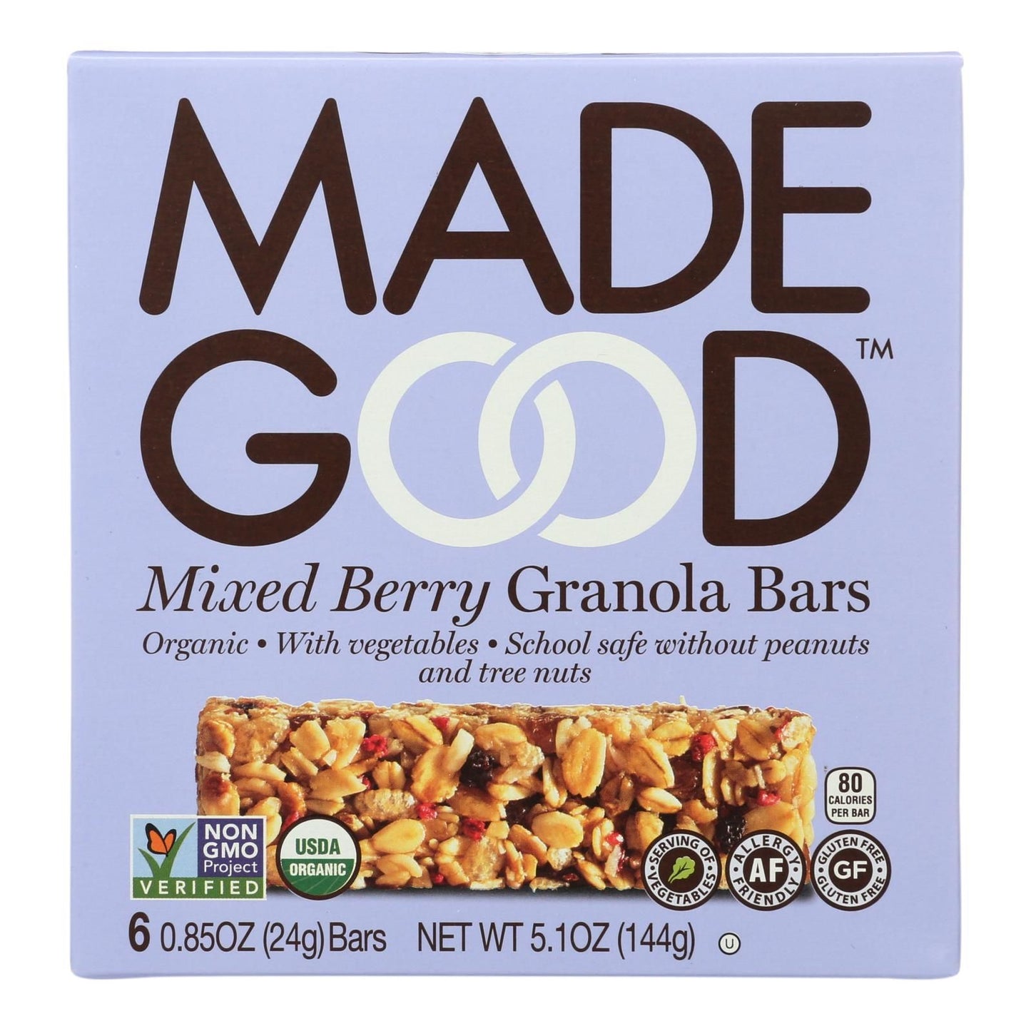 Made Good Granola Bar - Mixed Berry - Case Of 6 - 5 Oz. image 1