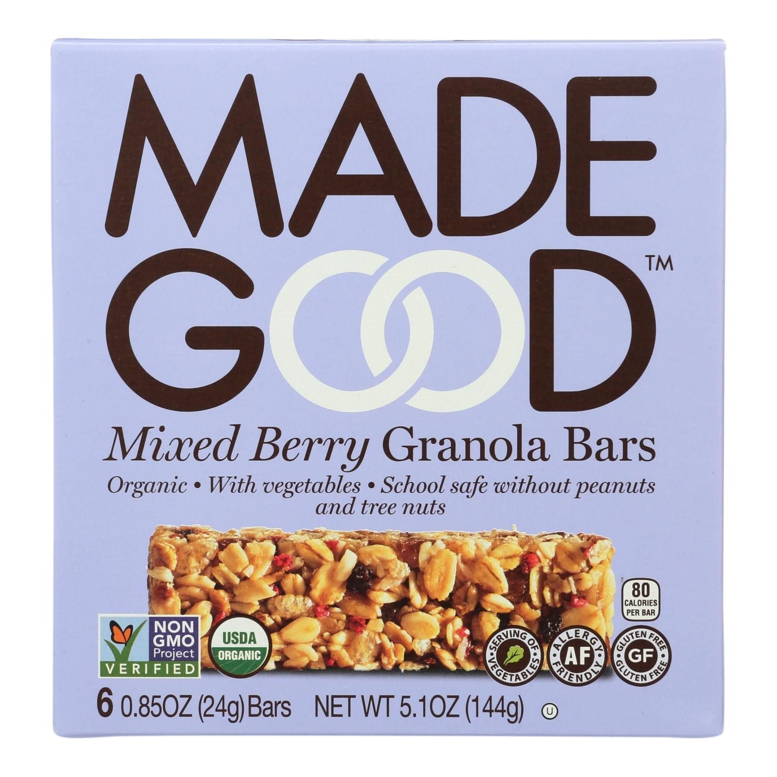 Made Good Granola Bar - Mixed Berry - Case Of 6 - 5 Oz. image 1