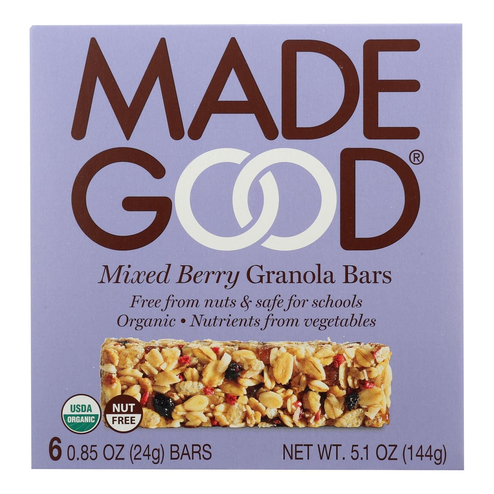Made Good Granola Bar - Mixed Berry - Case Of 6 - 5 Oz. image 2