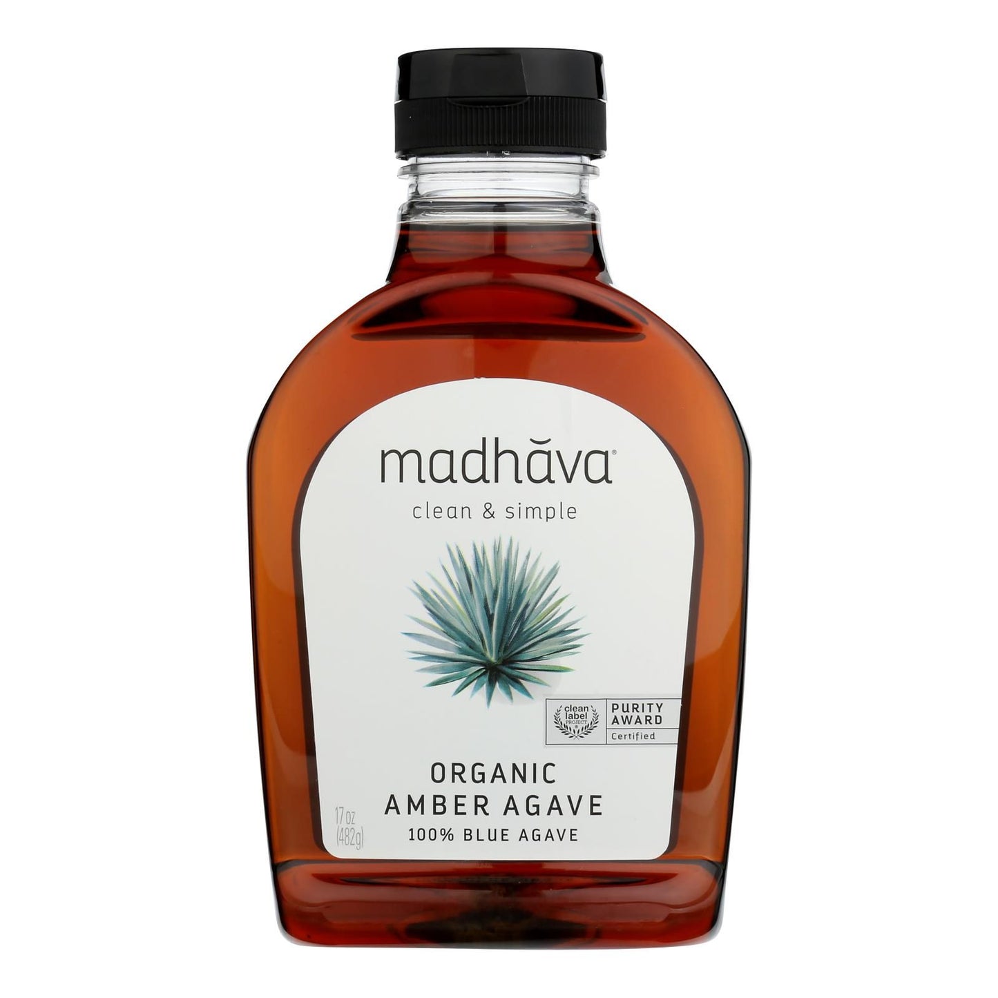 Madhava Honey - Agave Nectar Raw Ambr - Case Of 6 - 17 Oz image 1