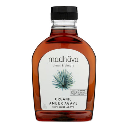 Madhava Honey - Agave Nectar Raw Ambr - Case Of 6 - 17 Oz image 1