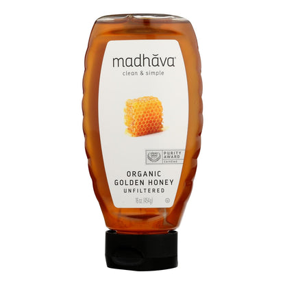 Madhava Honey - Honey Golden Squz - Case Of 6 - 17.6 Oz image 1