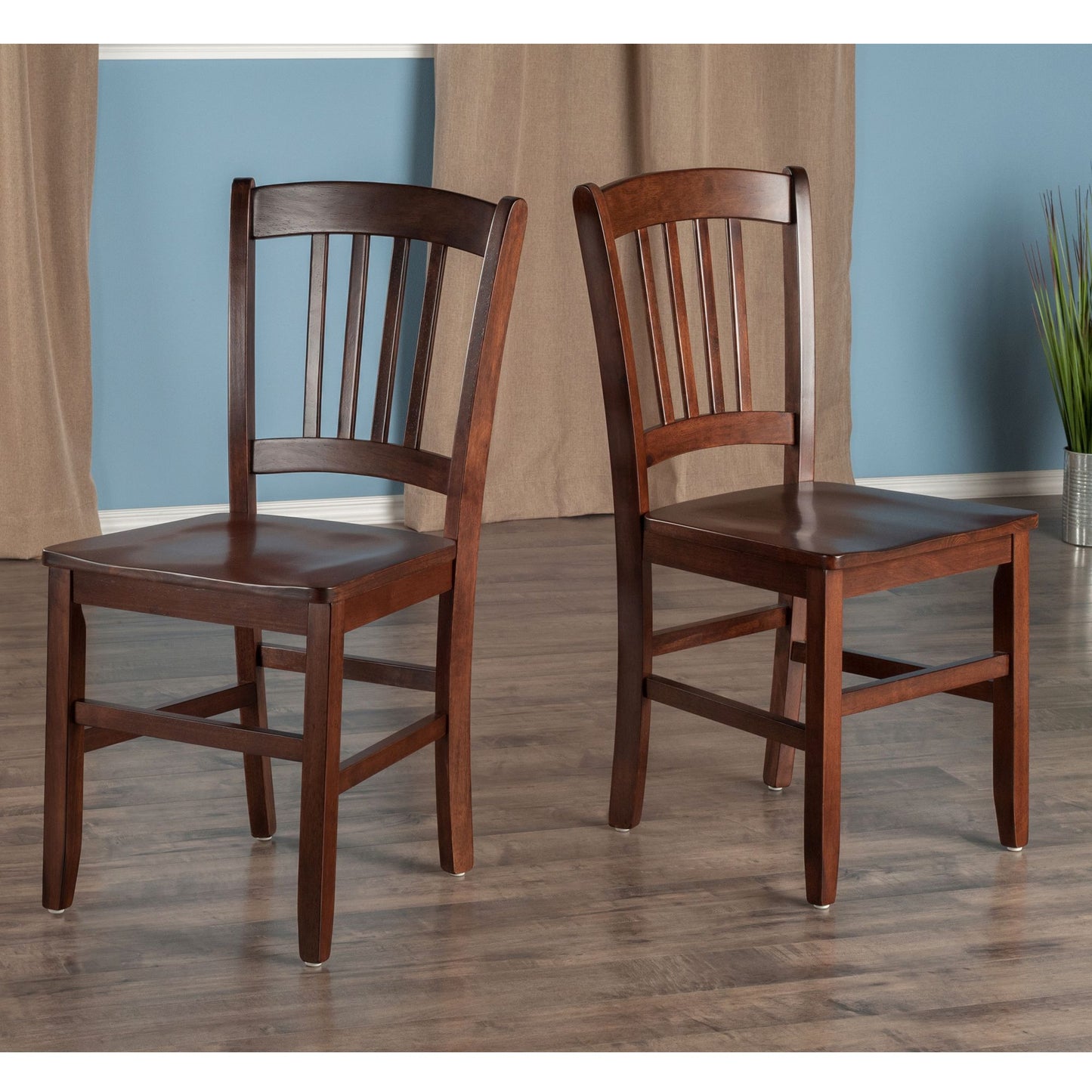 Madison 2-Pc Set Slat Back Chairs image 1