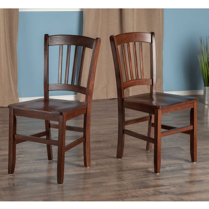 Madison 2-Pc Set Slat Back Chairs image 1