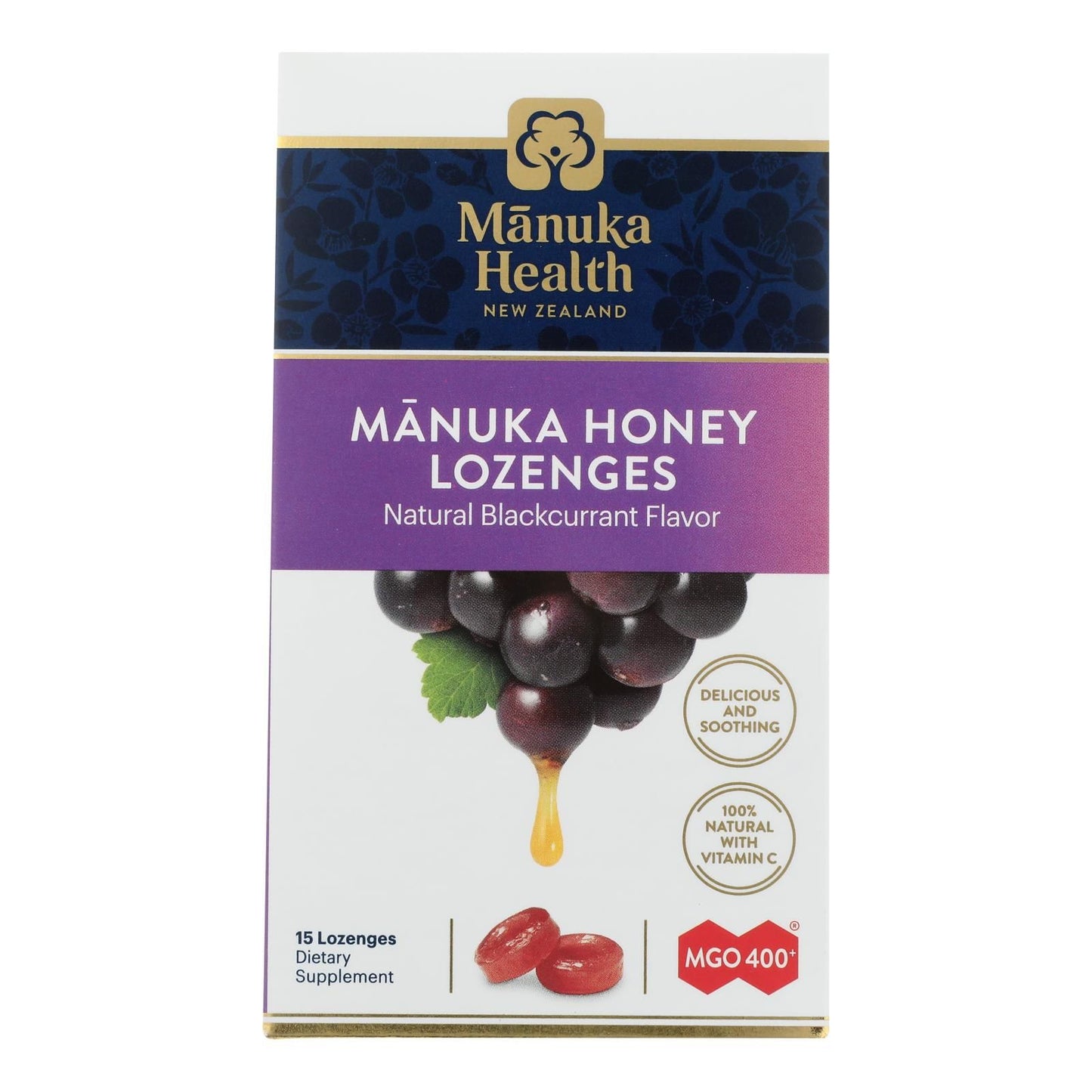 Manuka Health - Loz Honey Mgo 400+ Blkcrnt - 1 Each 1-15 Ct image 1