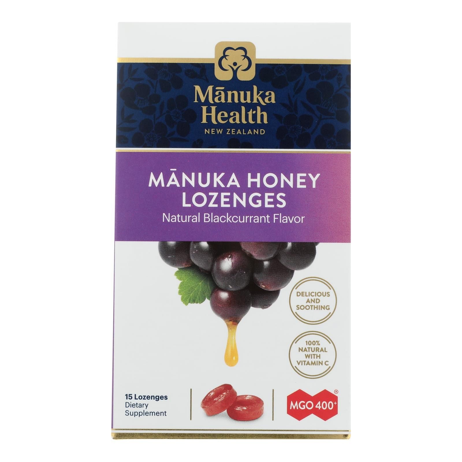 Manuka Health - Loz Honey Mgo 400+ Blkcrnt - 1 Each 1-15 Ct image 1