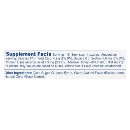 Manuka Health - Loz Honey Mgo 400+ Blkcrnt - 1 Each 1-15 Ct image 3