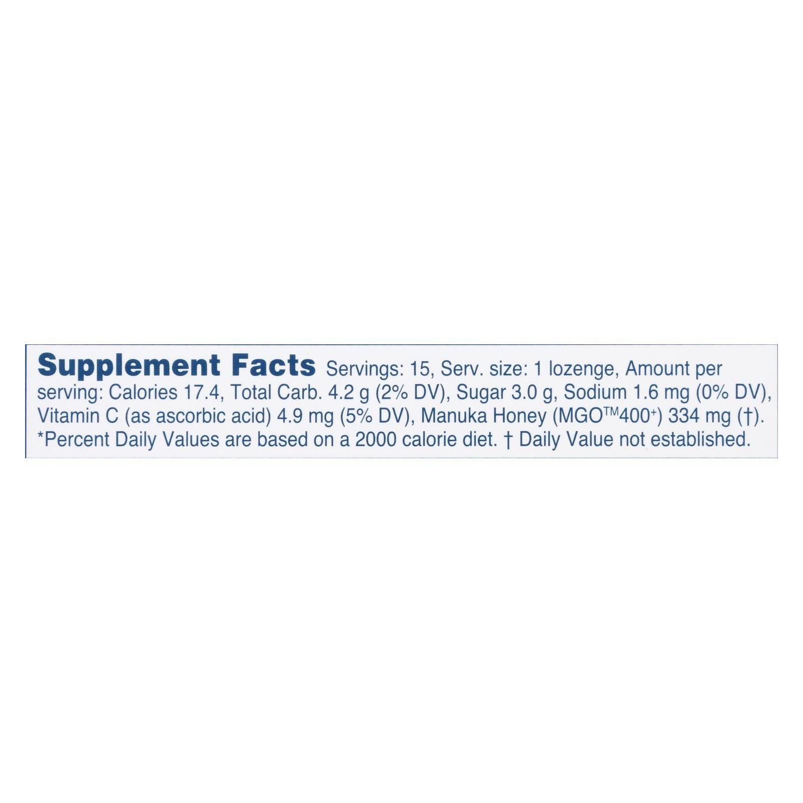 Manuka Health - Loz Honey Mgo 400+ Blkcrnt - 1 Each 1-15 Ct image 2
