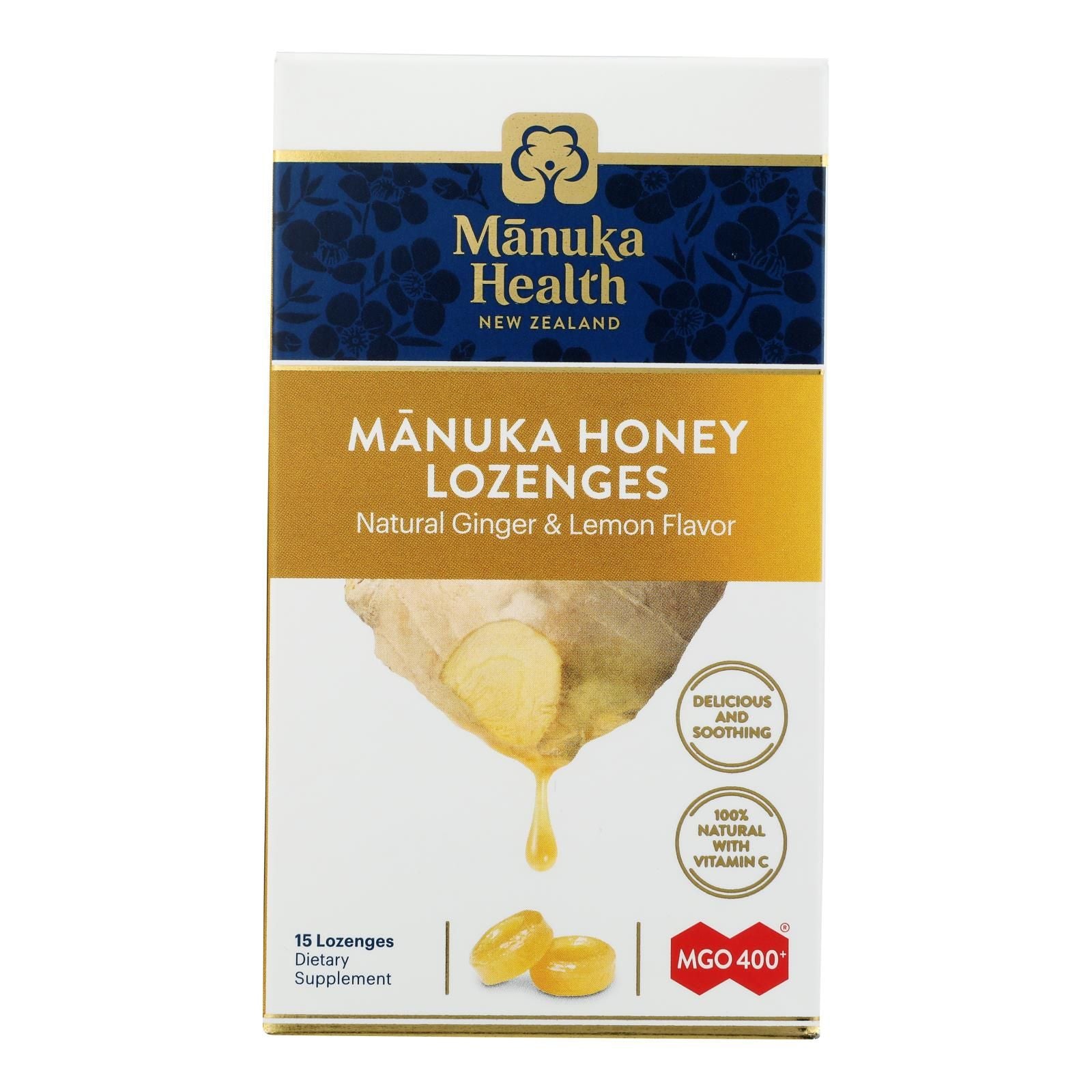 Manuka Health - Loz Honey Mgo 400+lem Ginger - 1 Each 1-15 Ct image 3