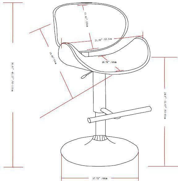 Marana - Bentwood Adjustable Swivel Bar Stool - Light Grey image 8