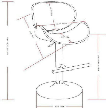 Marana - Bentwood Adjustable Swivel Bar Stool - Light Grey image 8