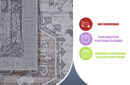 MARFI Collection 2X3 Ivory / Beige / Oriental Doormat Rug image 7