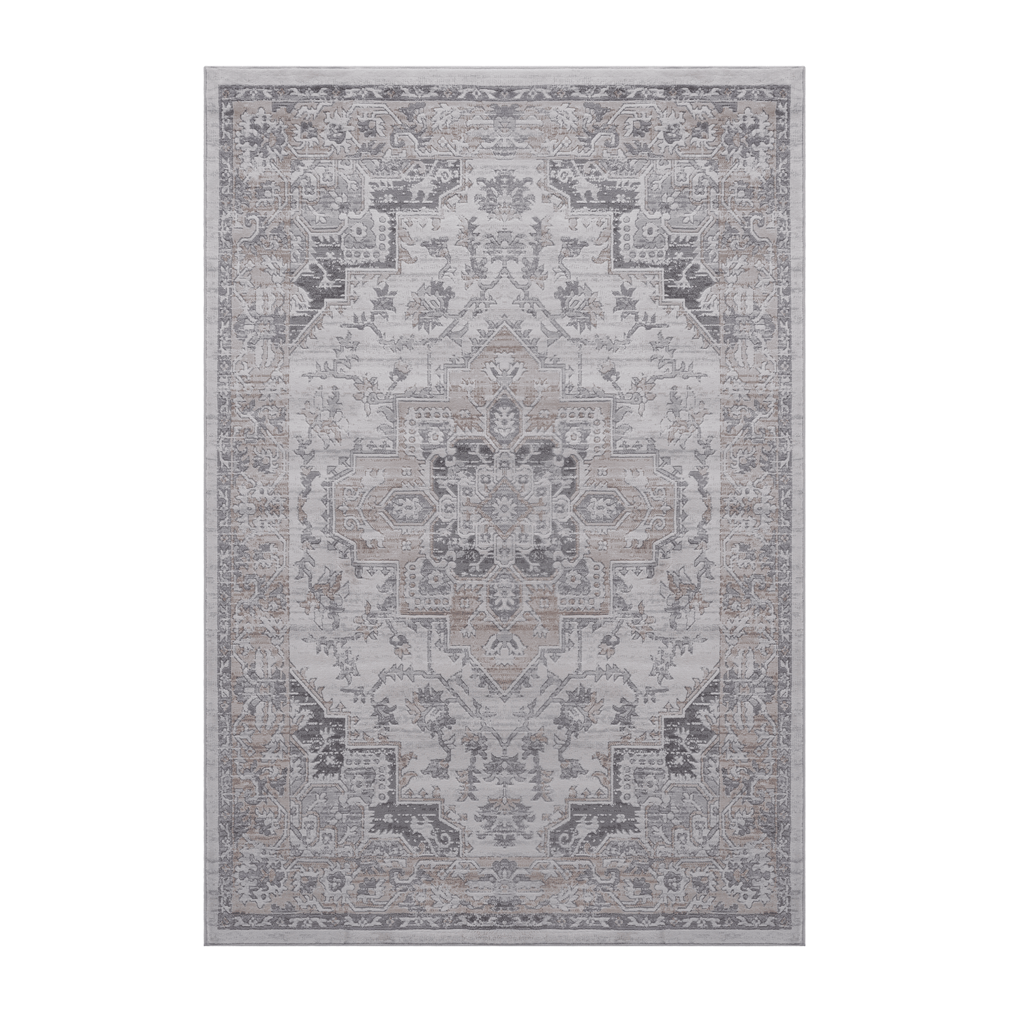 MARFI Collection 2X3 Ivory / Beige / Oriental Doormat Rug image 2