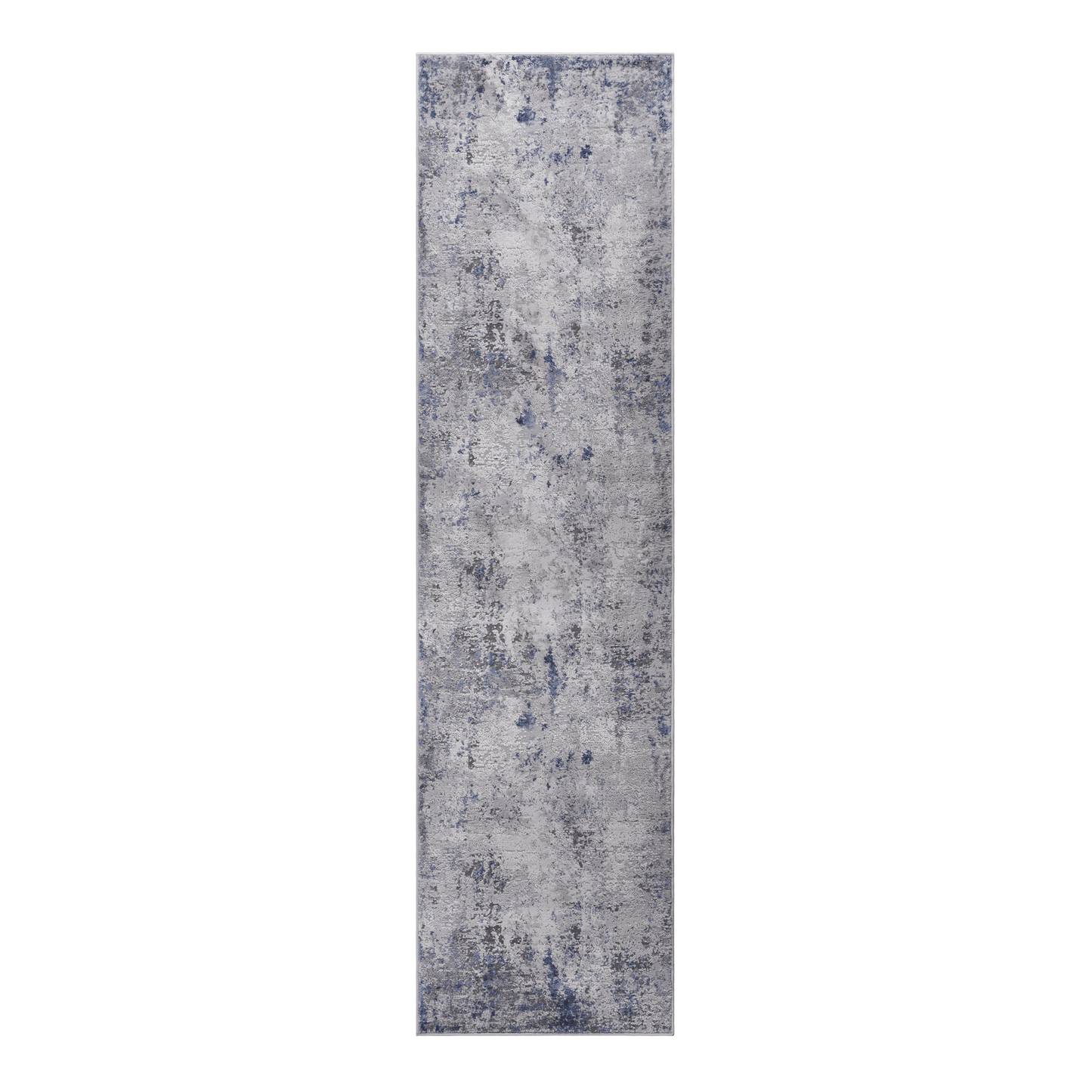 MARFI Collection 2X8 Silver / Blue / Abstract Runner Rug image 2