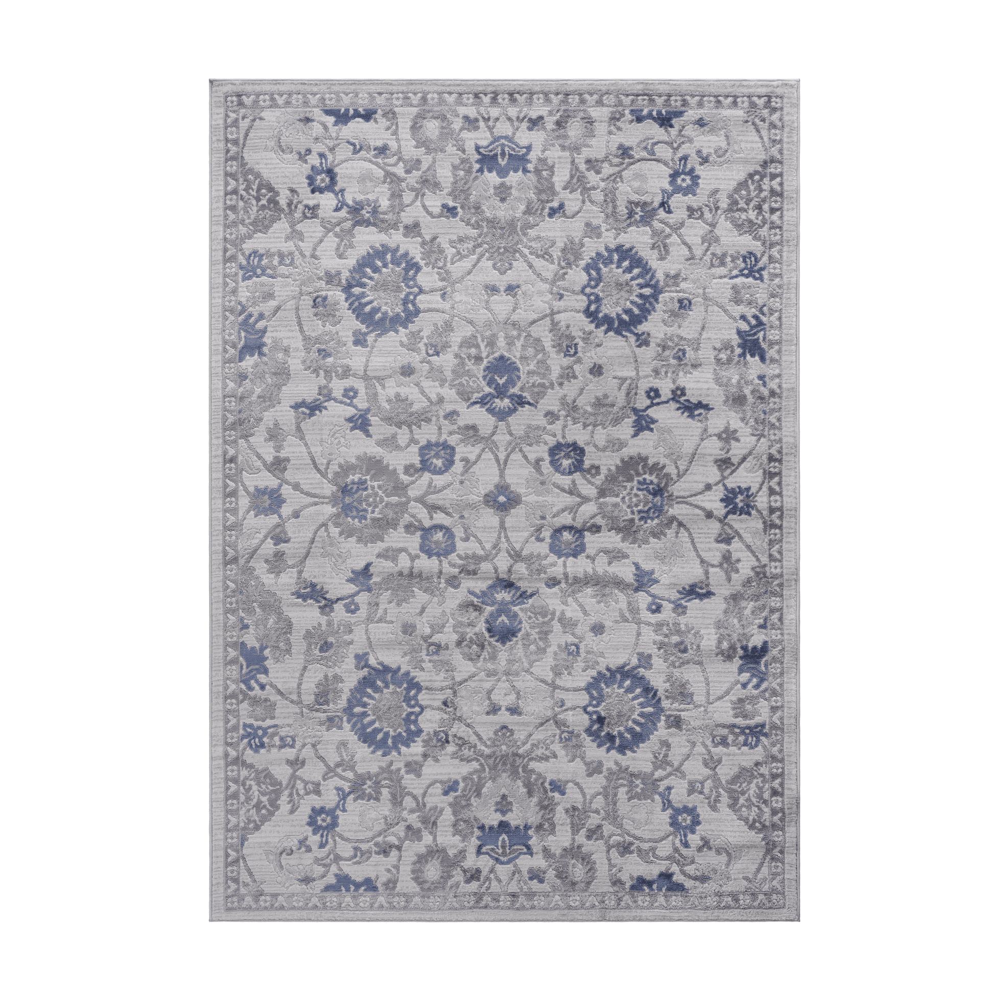 MARFI Collection 5X7 Blue / Silver / Oriental Area Rug image 2